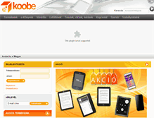 Tablet Screenshot of koobe.hu